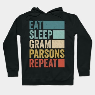 Funny Eat Sleep Gram Repeat Retro Vintage Hoodie